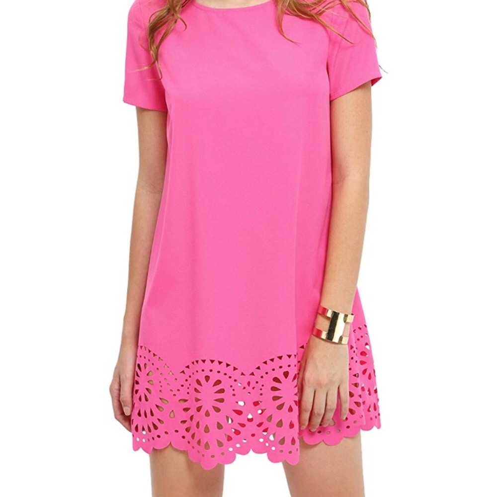 Pink Cutout Dress